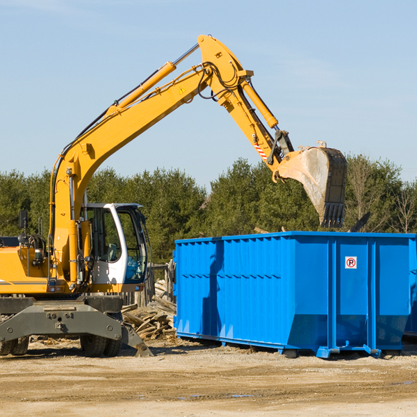 what are the rental fees for a residential dumpster in New Effington